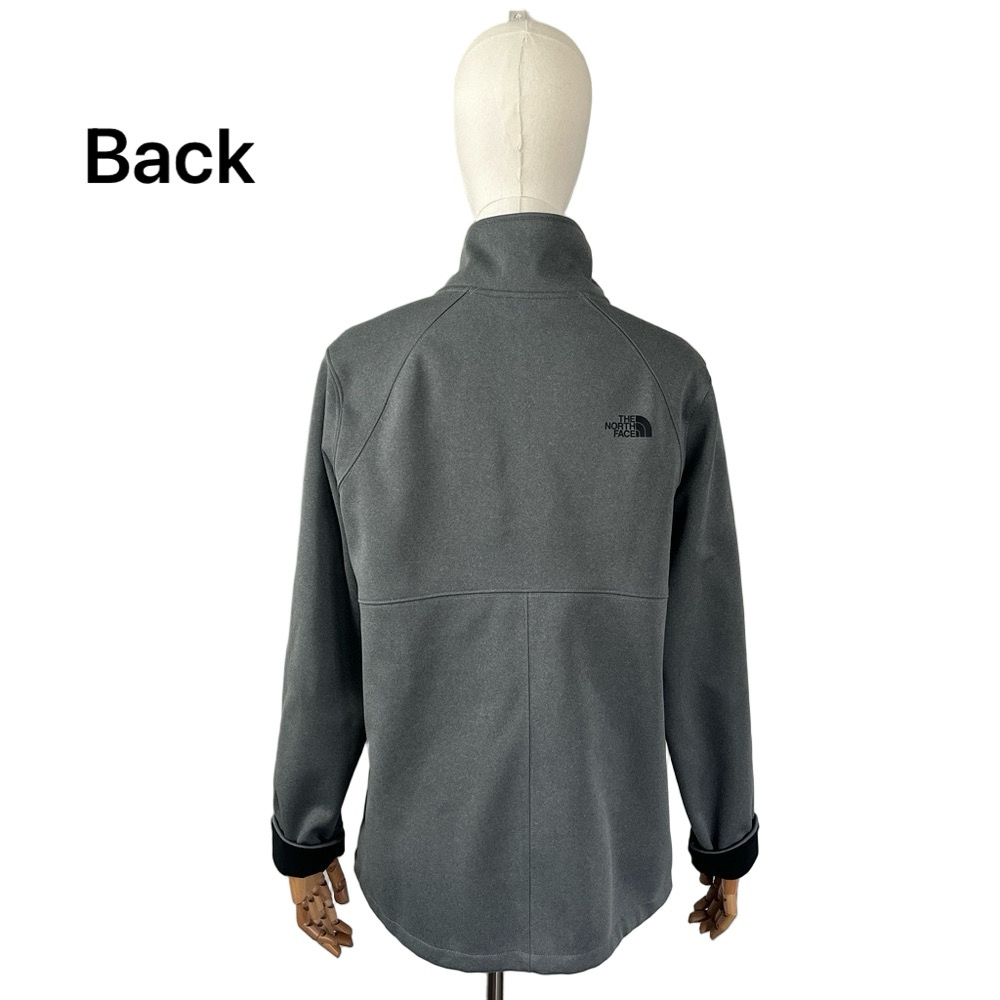 The North Face WindWall Full Zip Jacket Gray Soft Shell Silver Women’s L - Picture 6 of 16